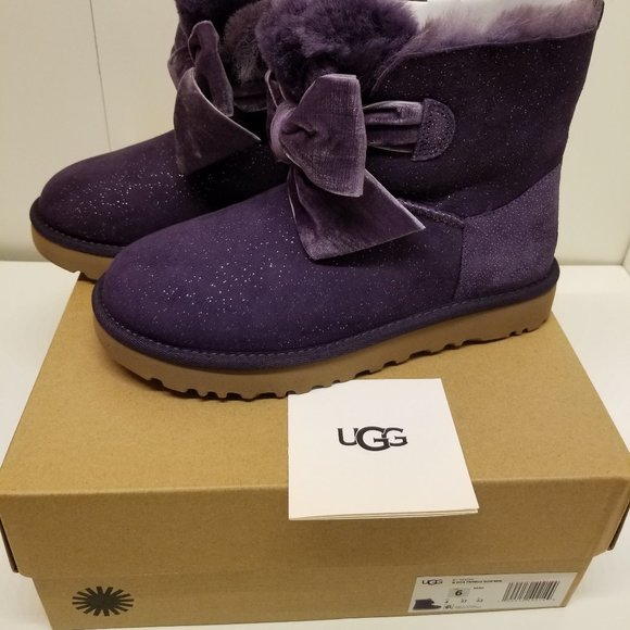 UGG WOMEN'S TWINKLE BOW MINI BOOT SIZE 6 - Picture 7 of 7